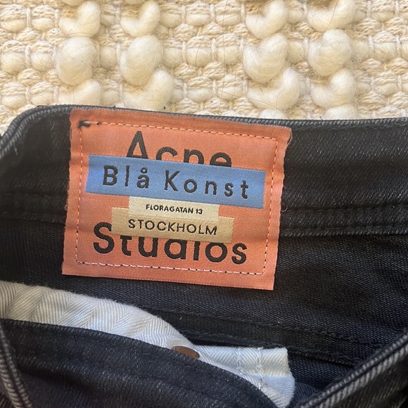 Acne studios Peg jeans in used black - Picture 6 of 9